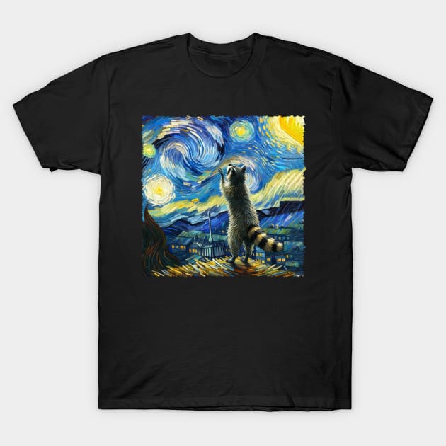 Galactic Guardian Raccoons Discover UFO Magic in Every Tee T-Shirt by Smoking Robot